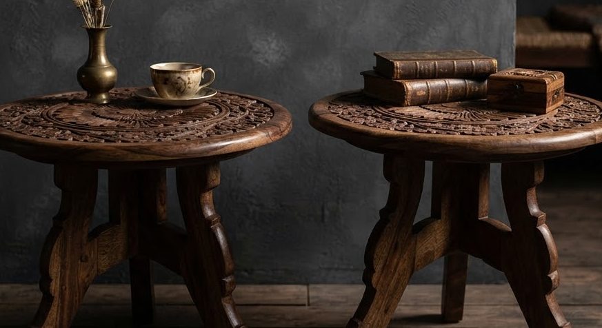 Floral Side Table Set — detail view